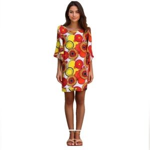 Tracy Negoshian Mini Dress Colorful Design Size Small